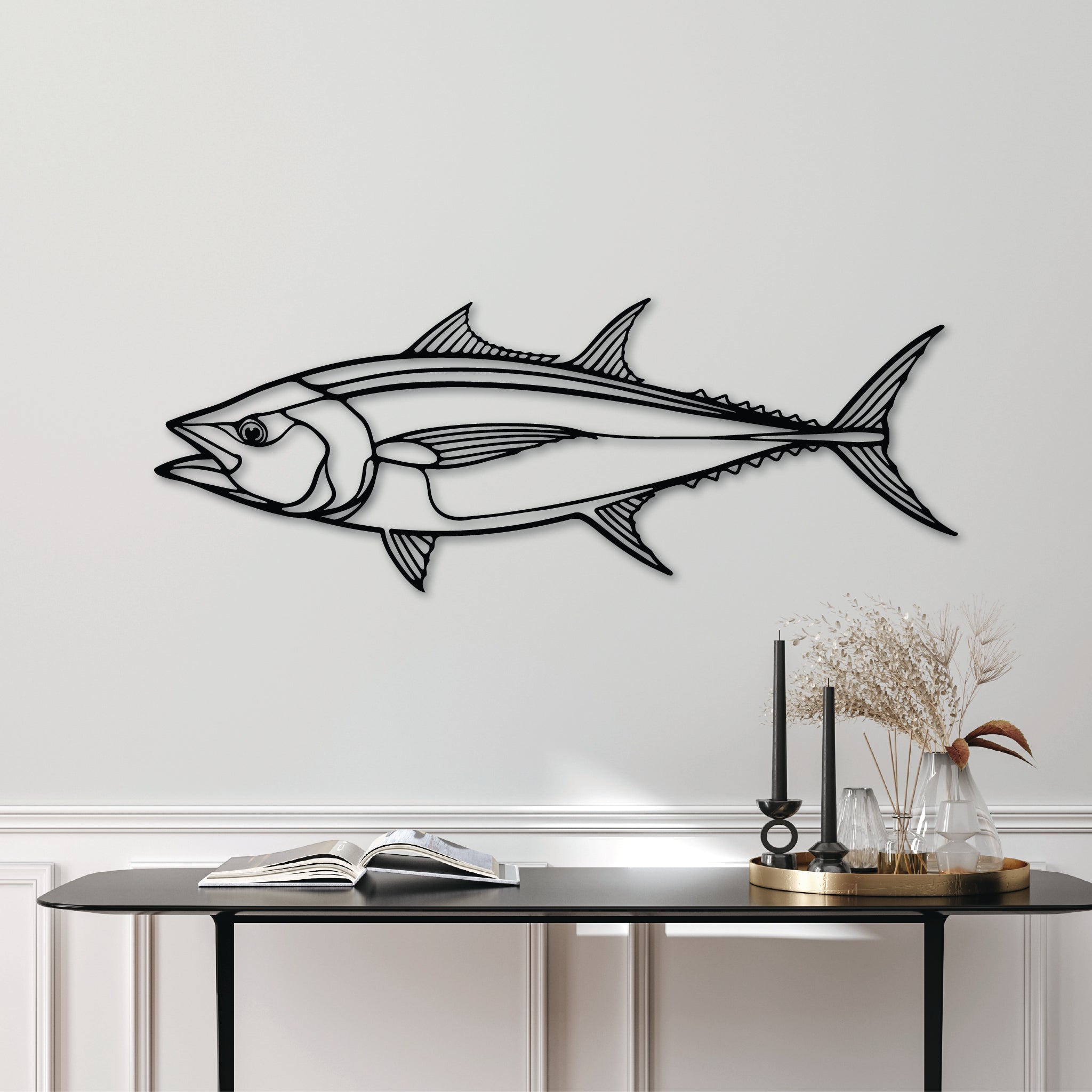 Longtail Tuna Fish - Metal Wall Art