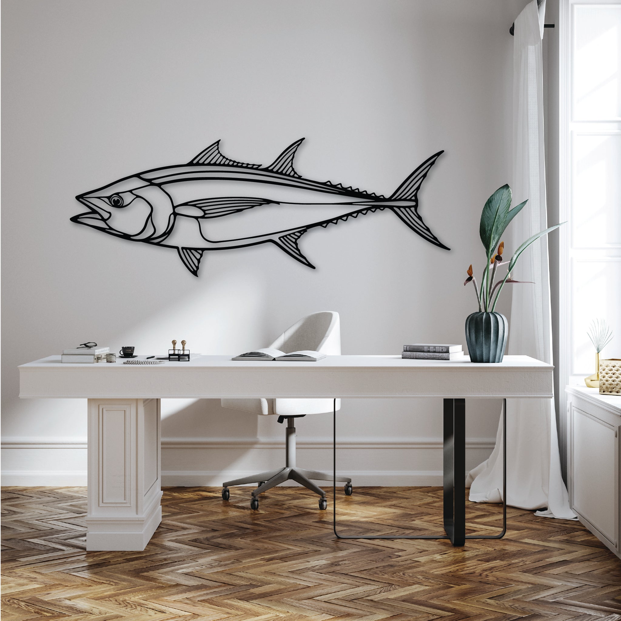 Longtail Tuna Fish - Metal Wall Art