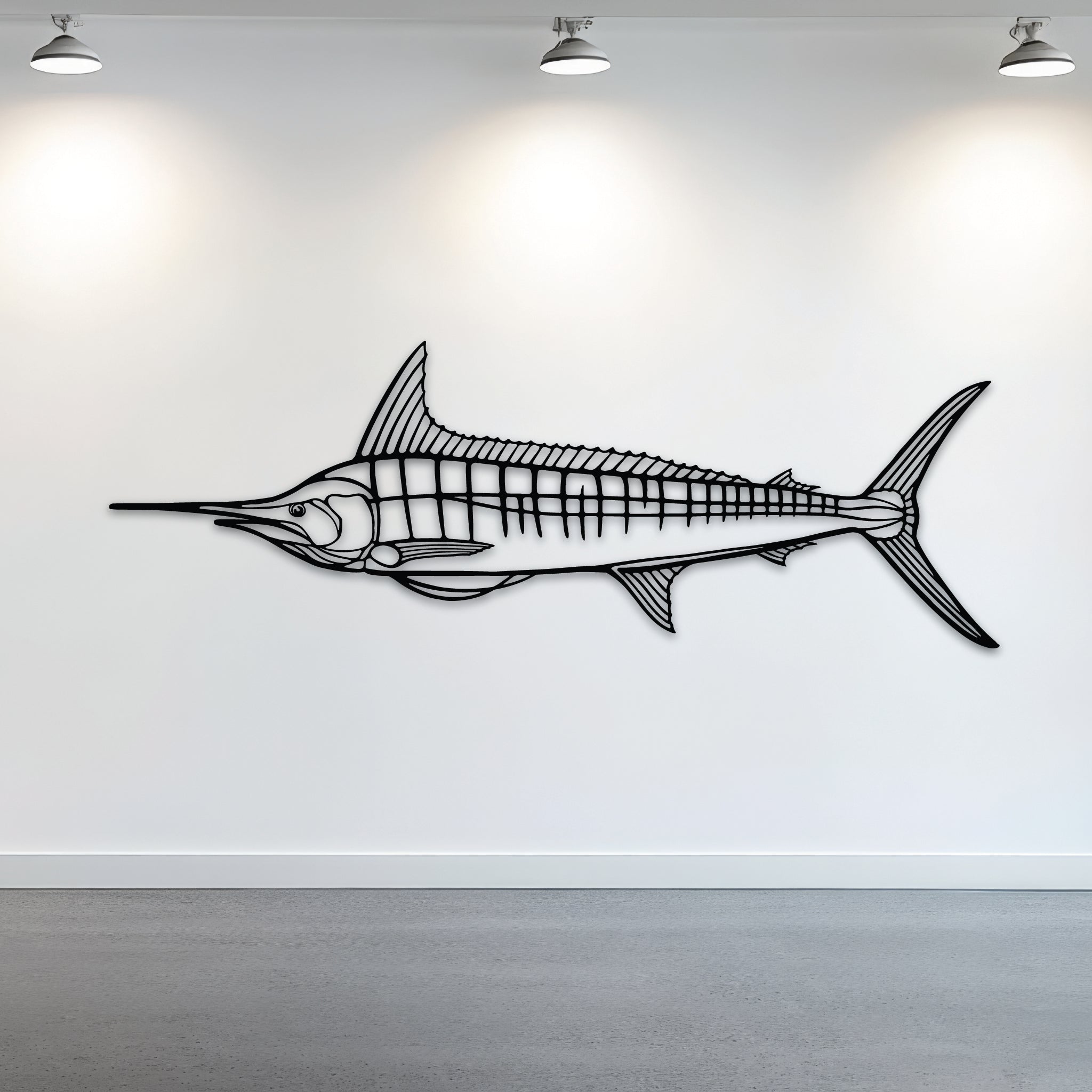 Striped Marlin Fish - Metal Wall Art