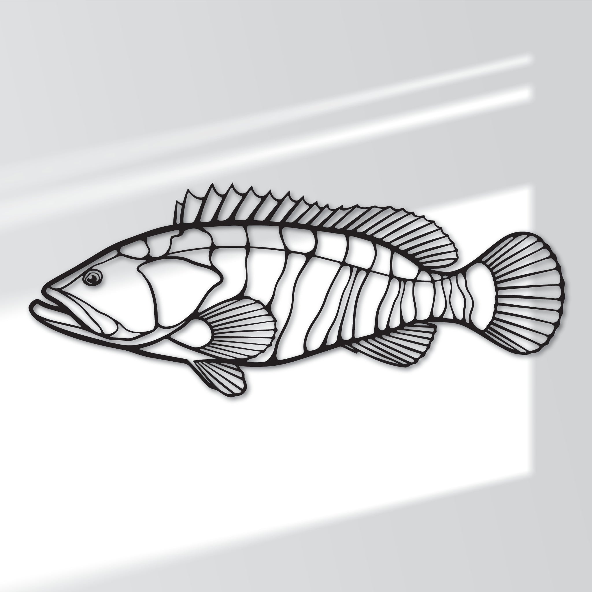 Estuary Cod Fish - Metal Wall Art