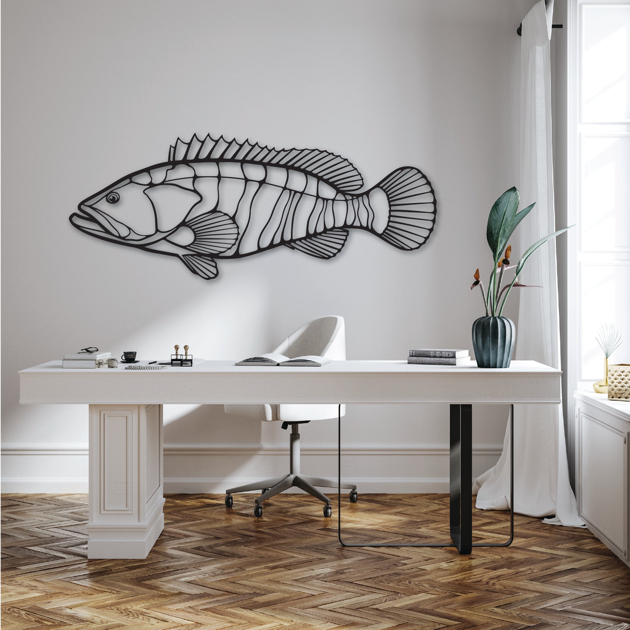 Estuary Cod Fish - Metal Wall Art
