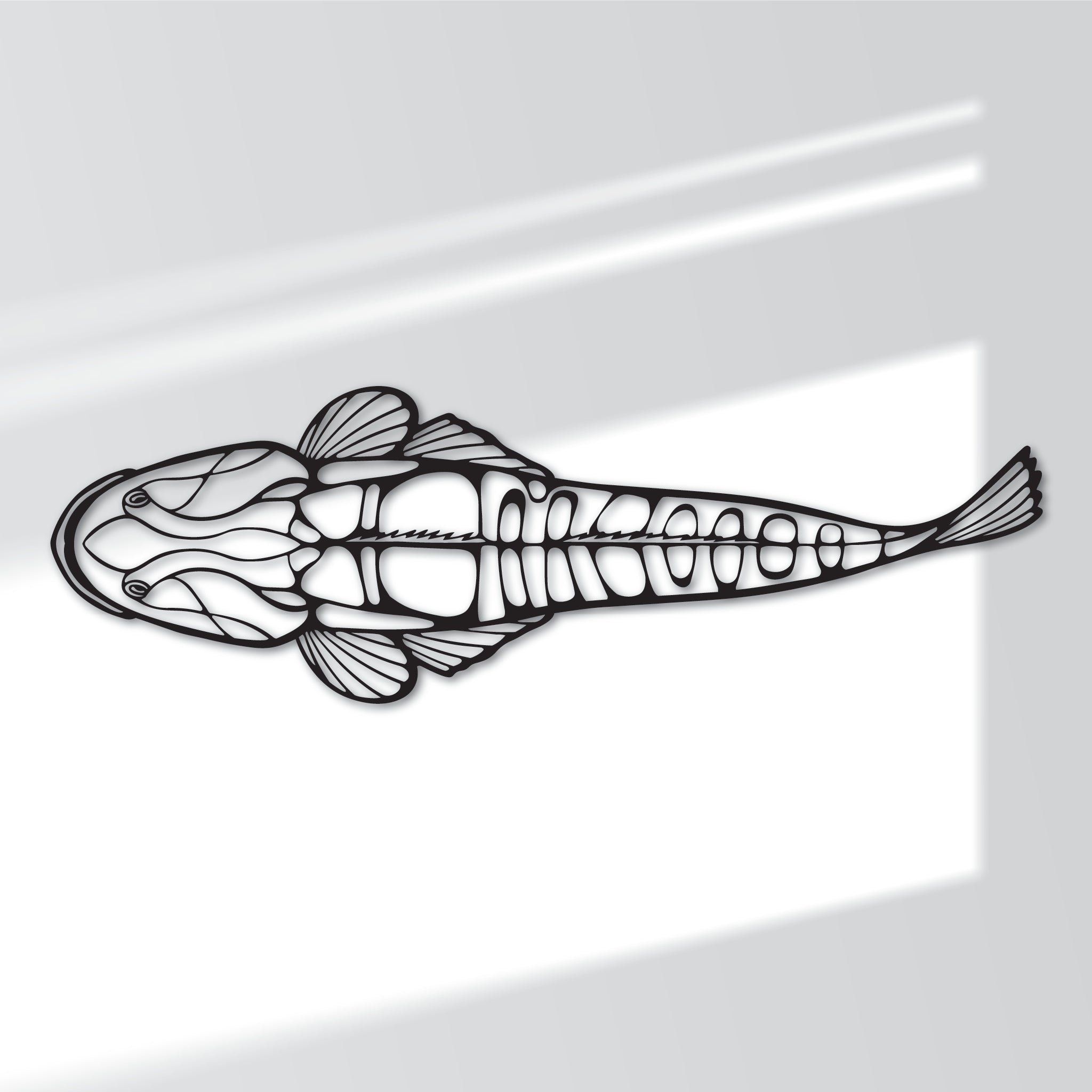 FlatHead Fish - Metal Wall Art