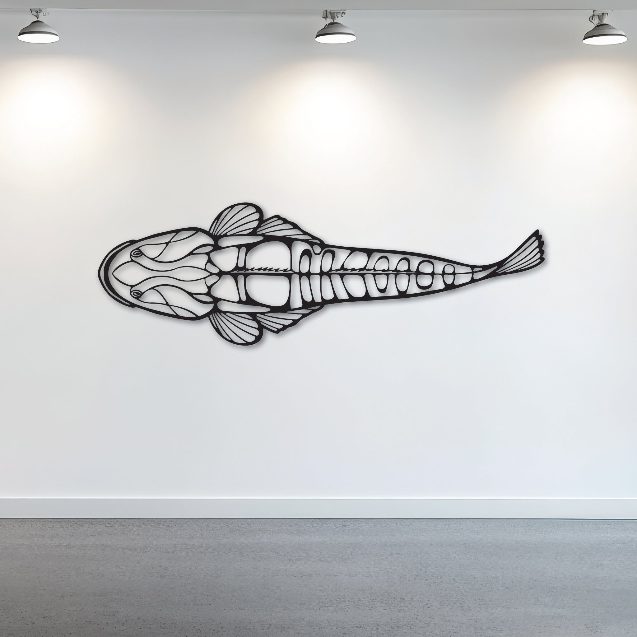 FlatHead Fish - Metal Wall Art