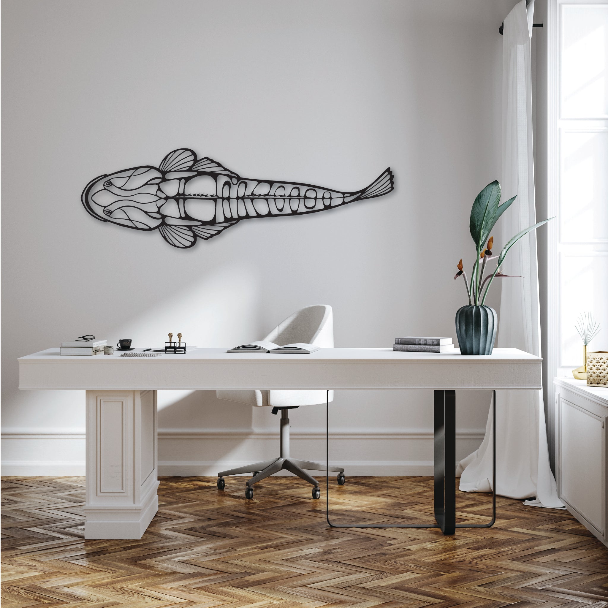 FlatHead Fish - Metal Wall Art