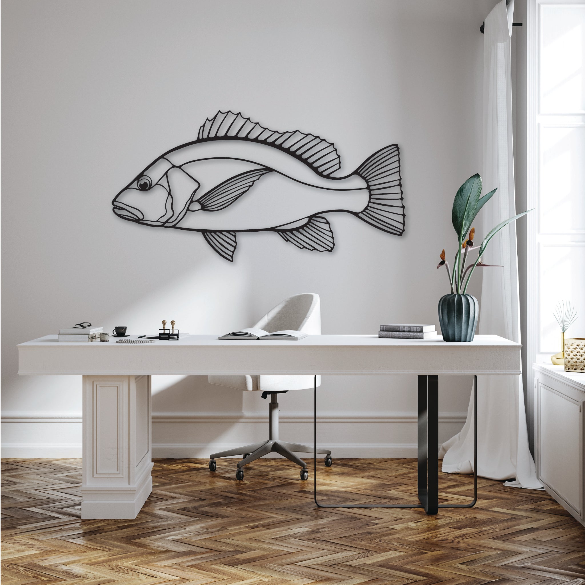 Mangrove Jack Fish - Metal Wall Art