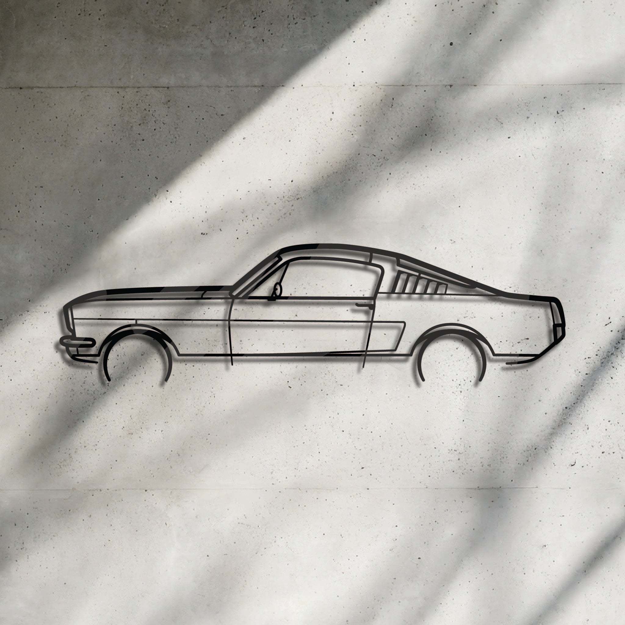 Ford Mustang 1965 - Metal Wall Art