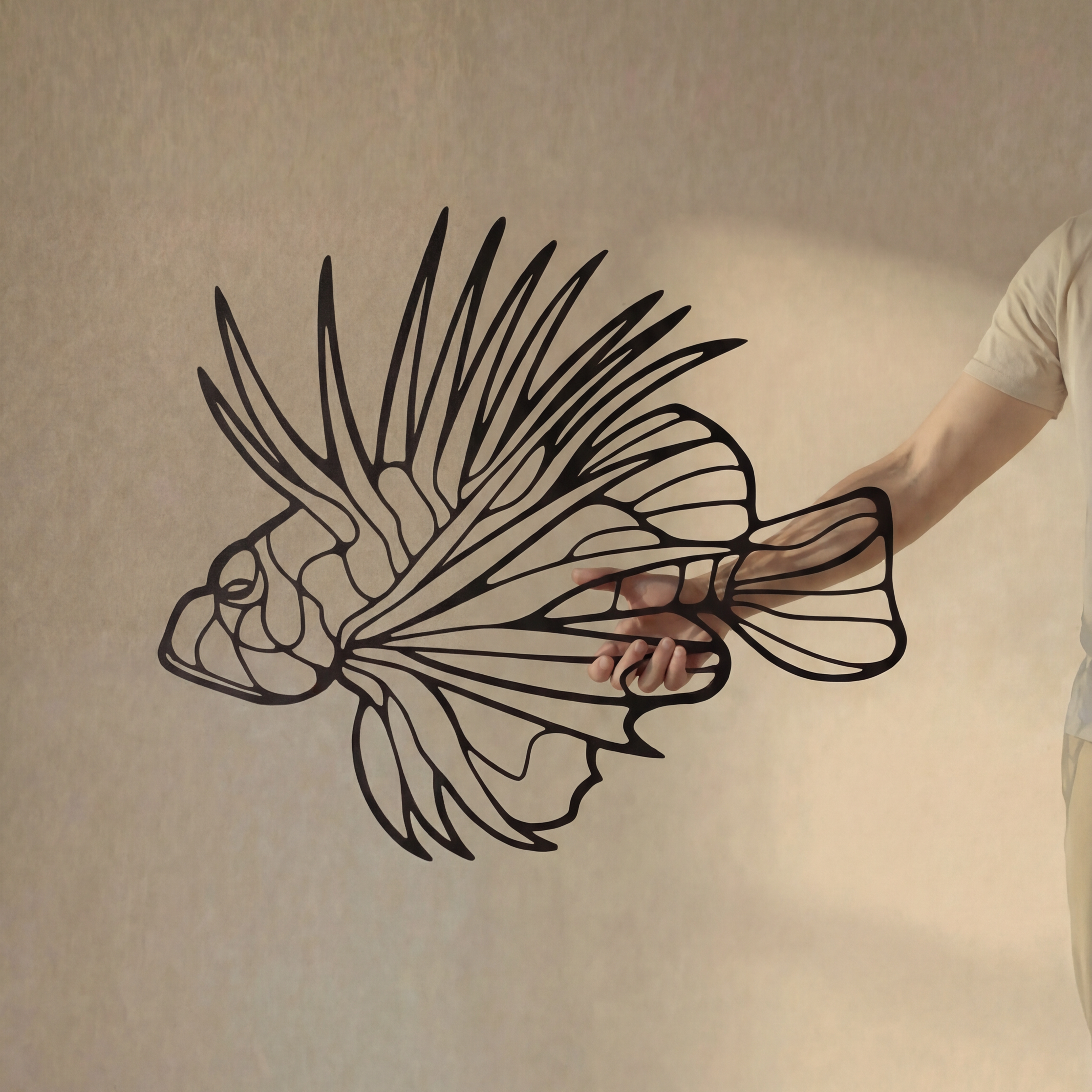 Lion Fish - Metal Wall Art