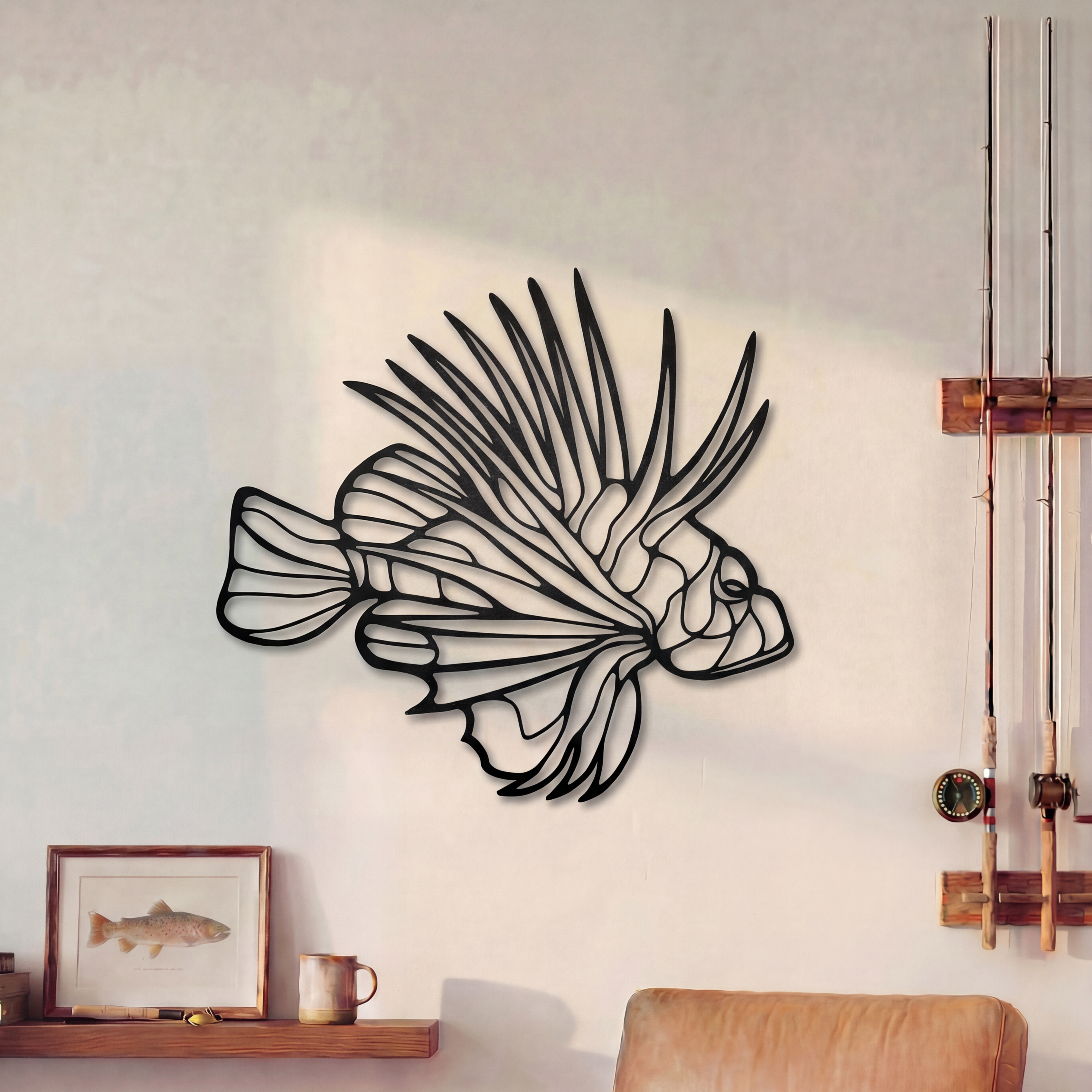 Lion Fish - Metal Wall Art