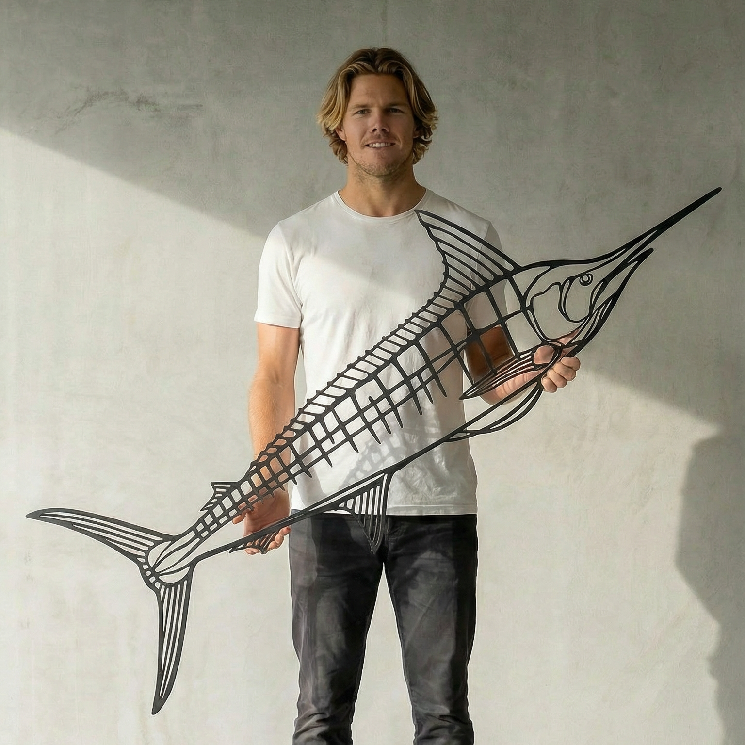 Striped Marlin Fish - Metal Wall Art