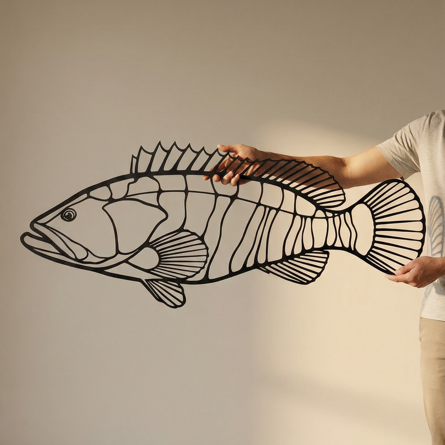 Estuary Cod Fish - Metal Wall Art
