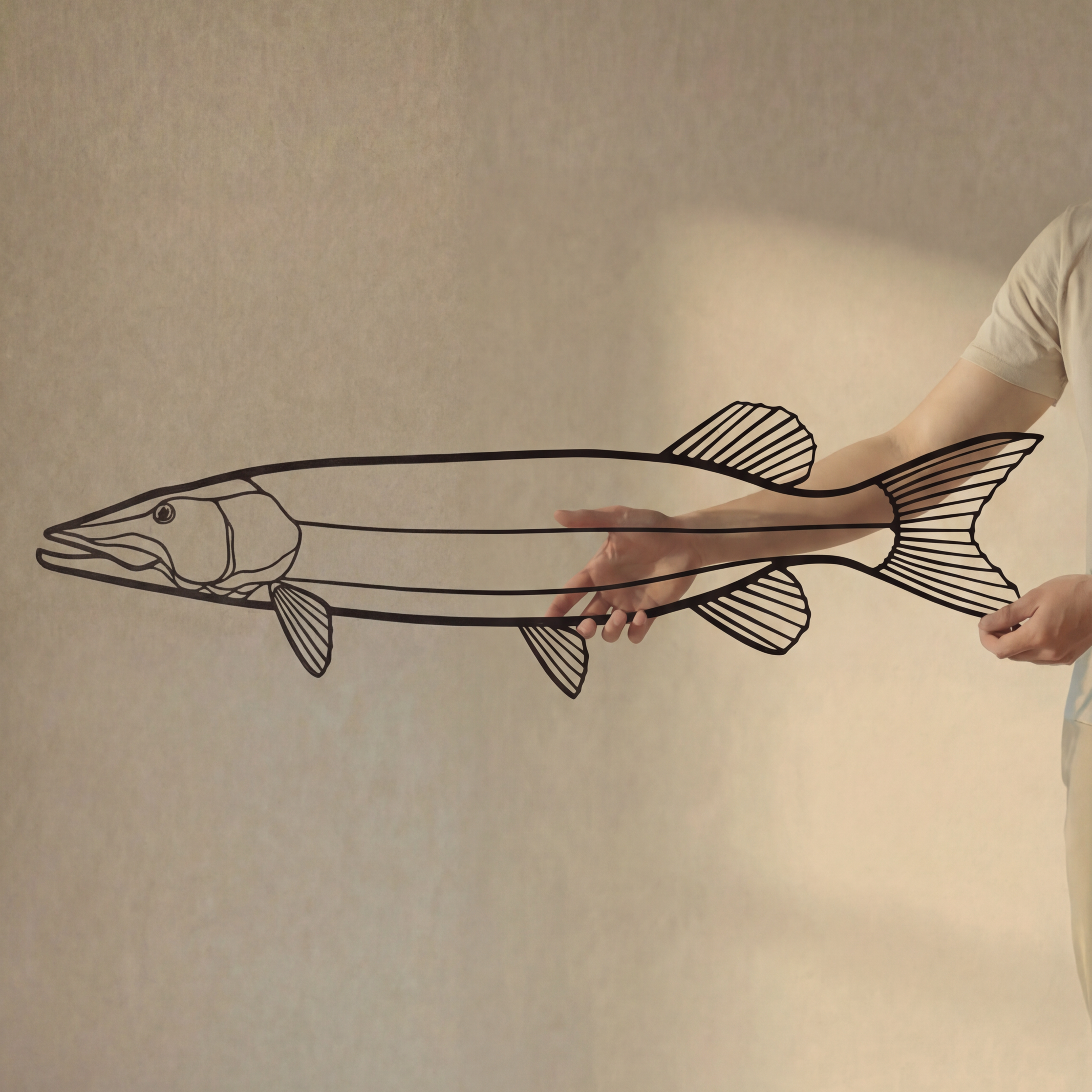Muskellunge Fish - Metal Wall Art