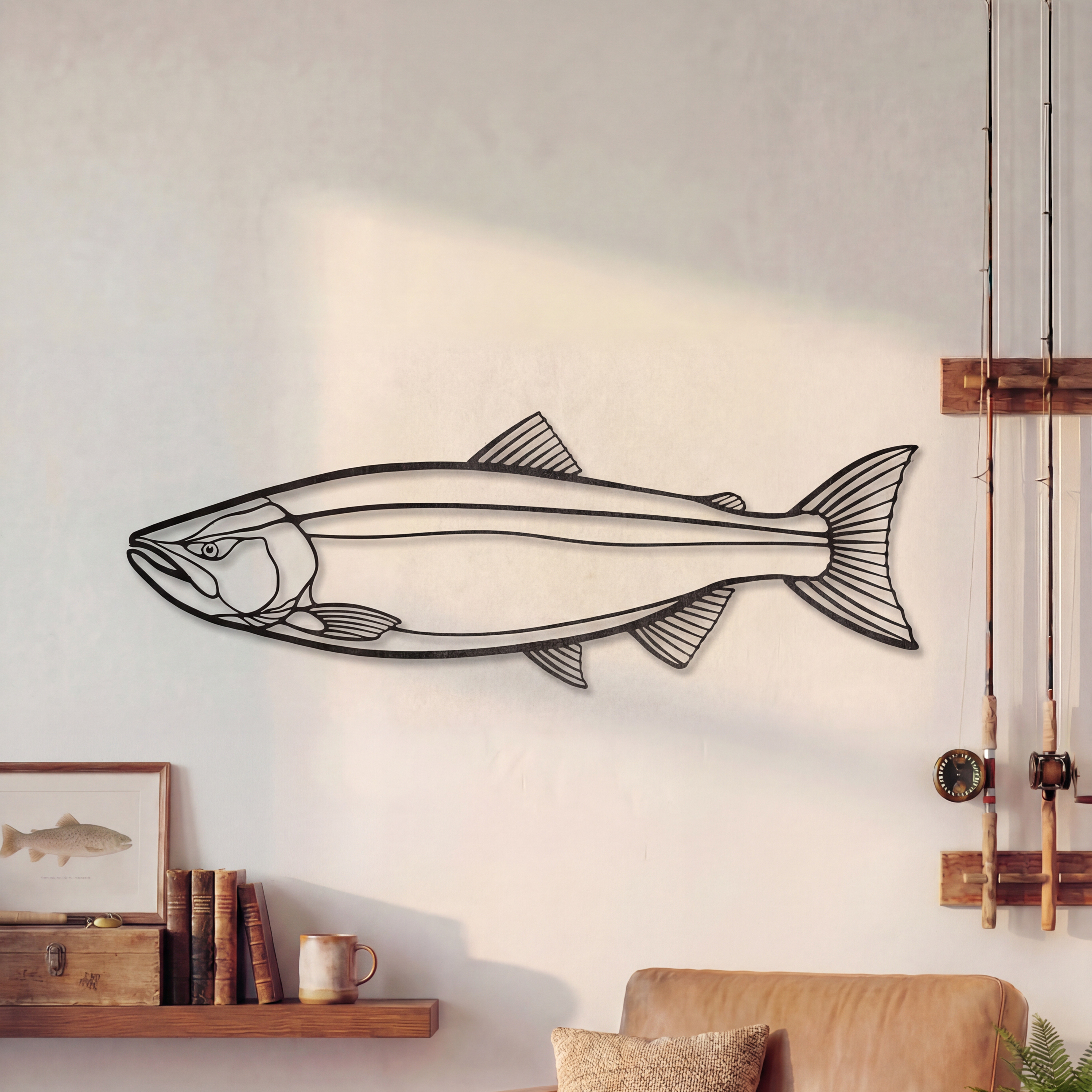 Salmon Fish - Metal Wall Art