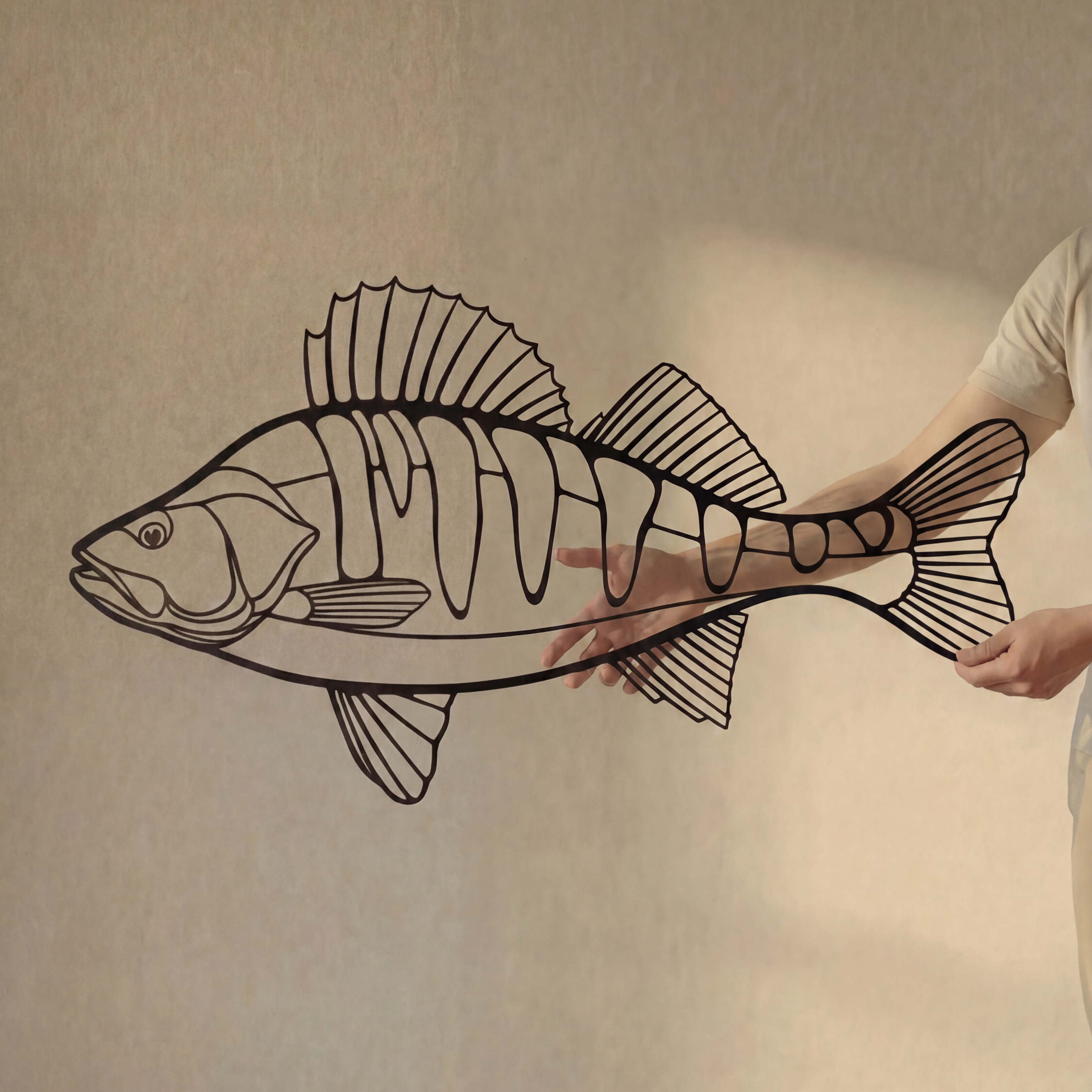 Perch Fish - Metal Wall Art