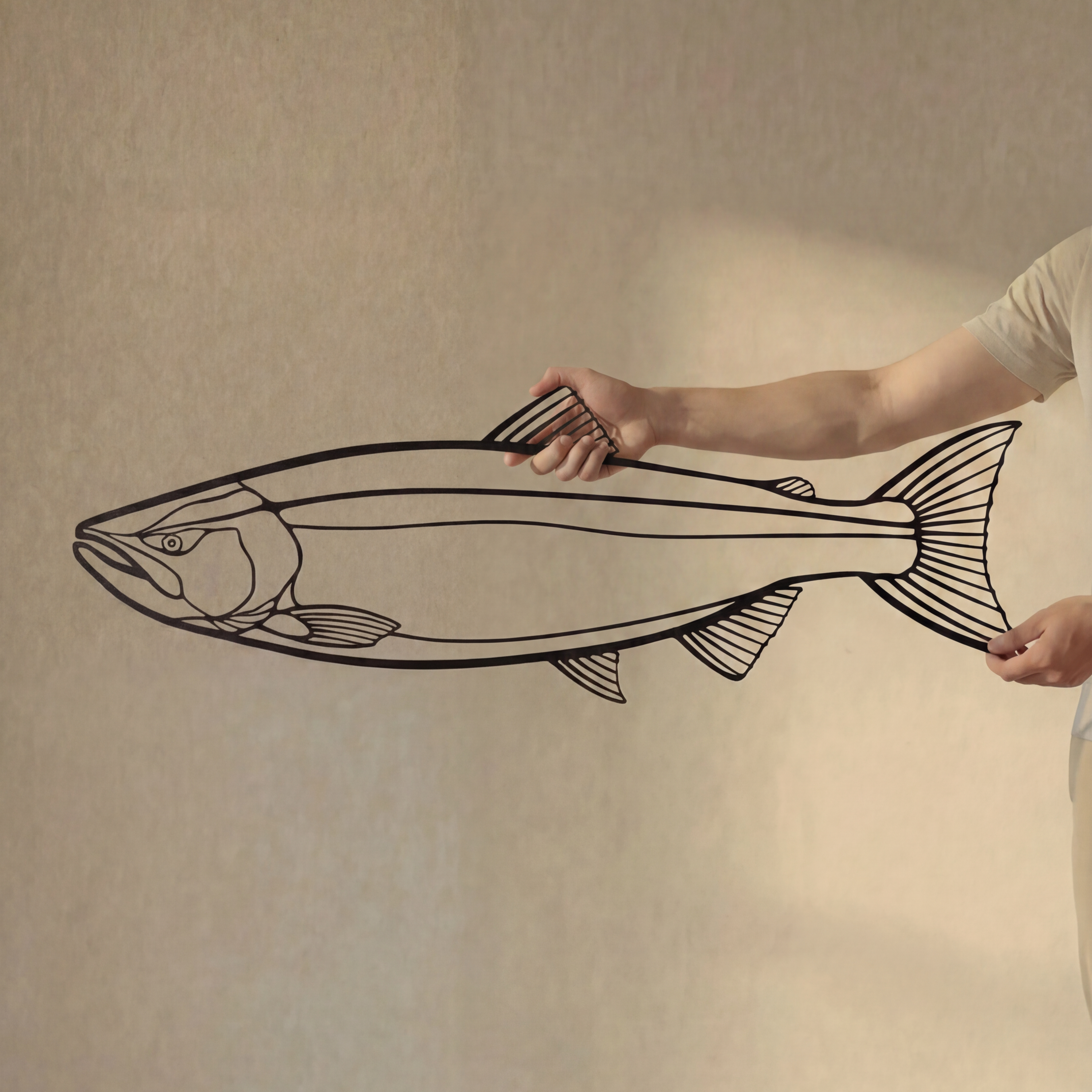 Salmon Fish - Metal Wall Art