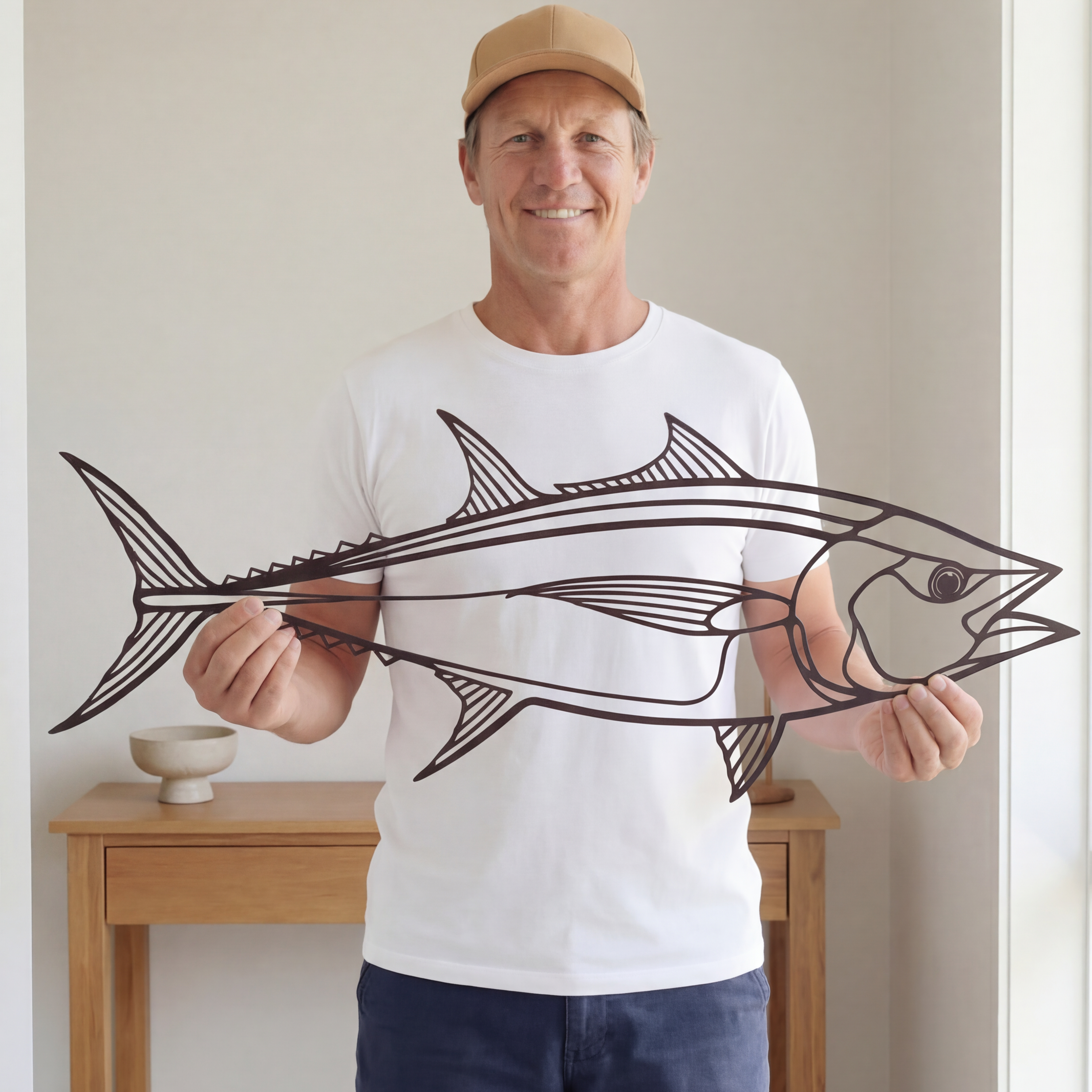 Longtail Tuna Fish - Metal Wall Art