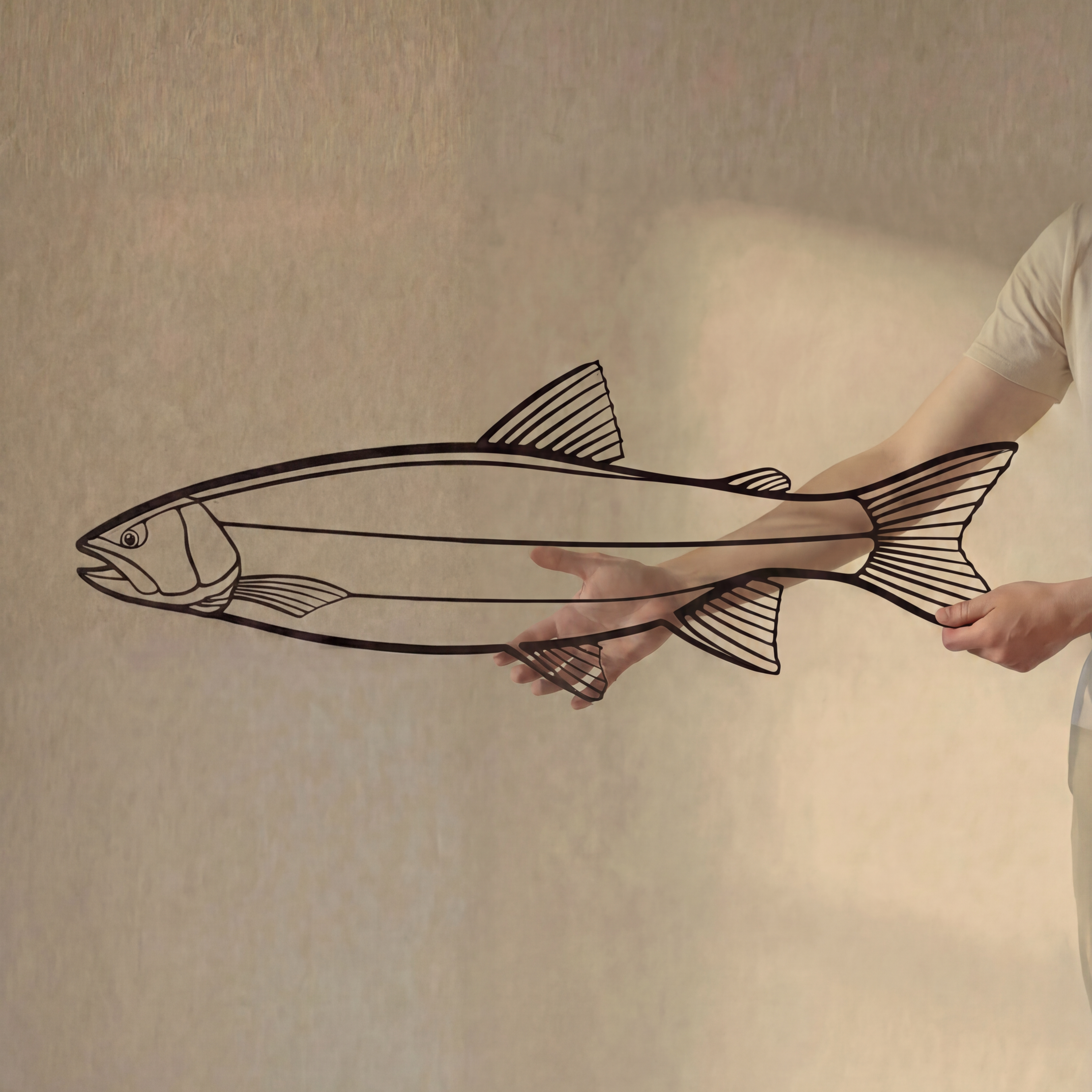 Lake Trout Fish - Metal Wall Art