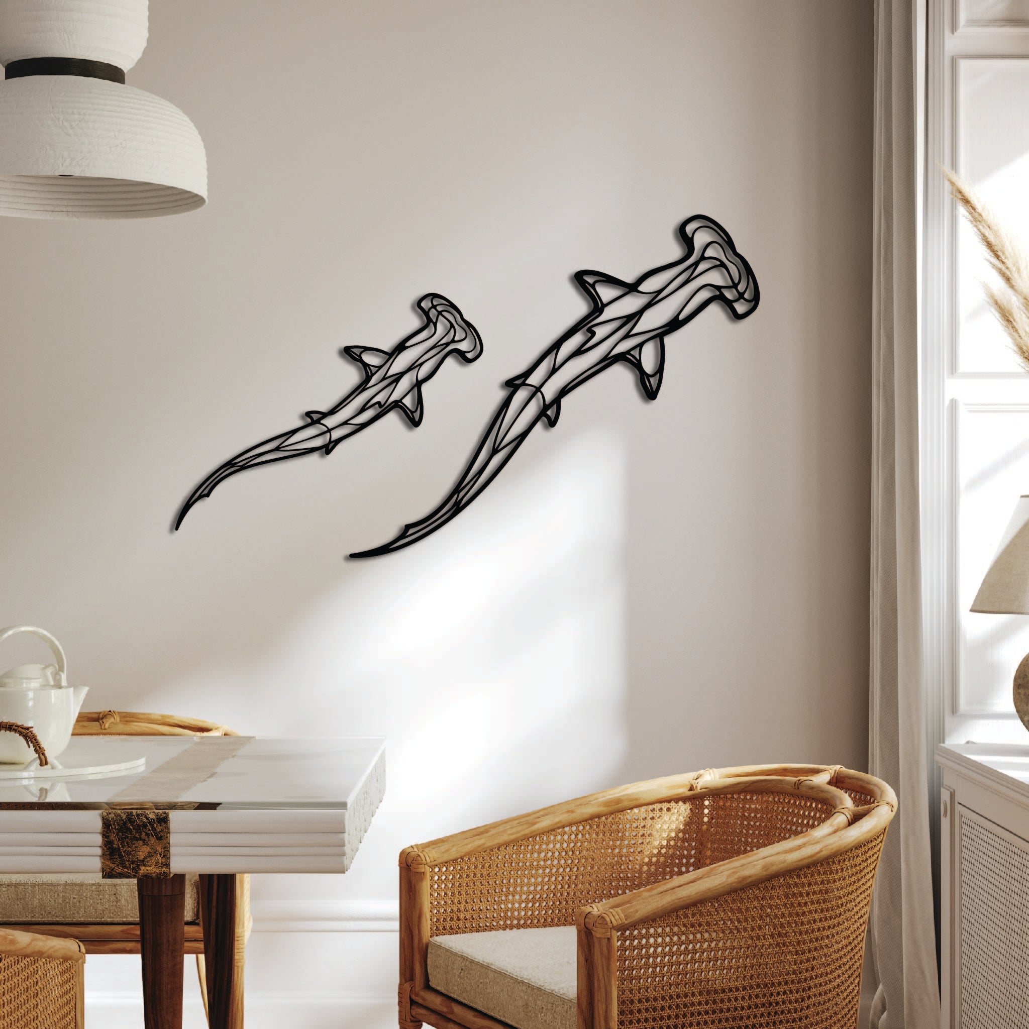 Hammerhead Shark - Metal Wall Art