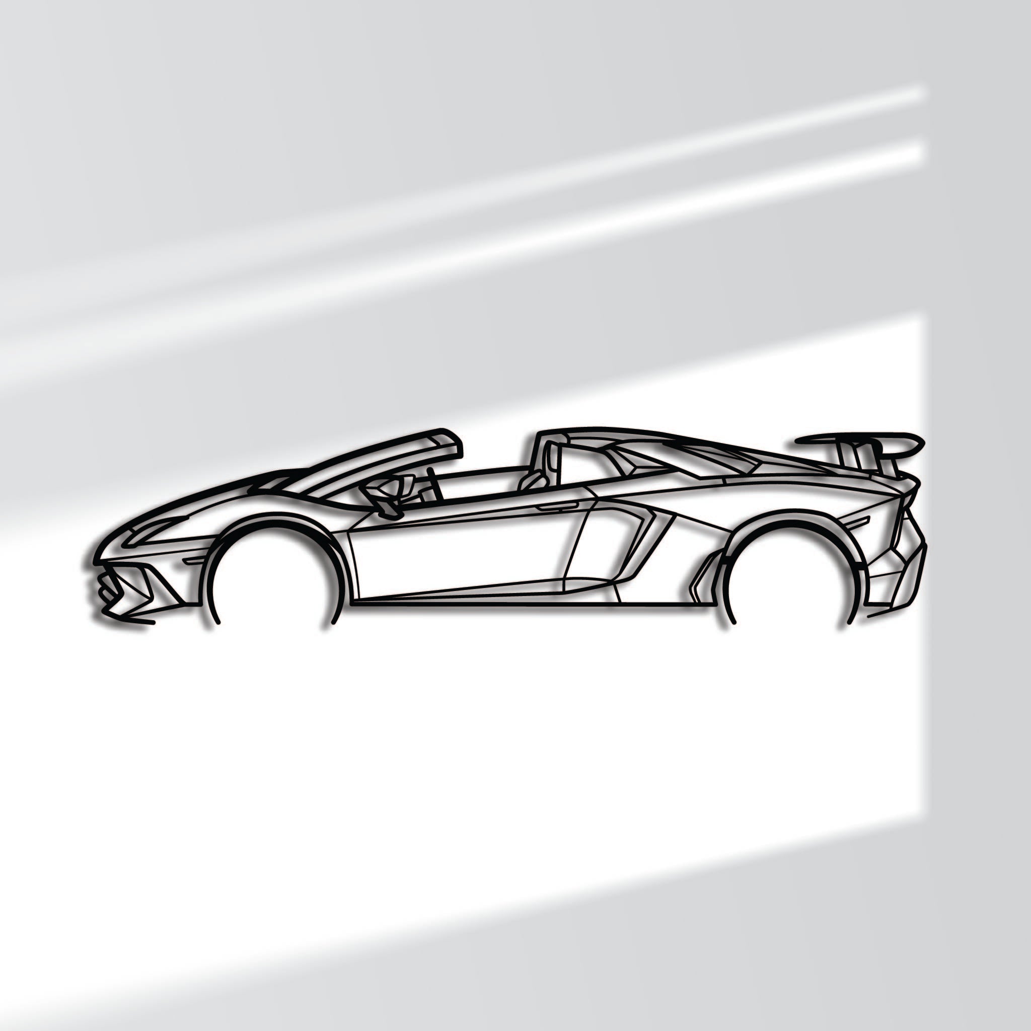 Lamborghini Aventador - Metal Wall Art