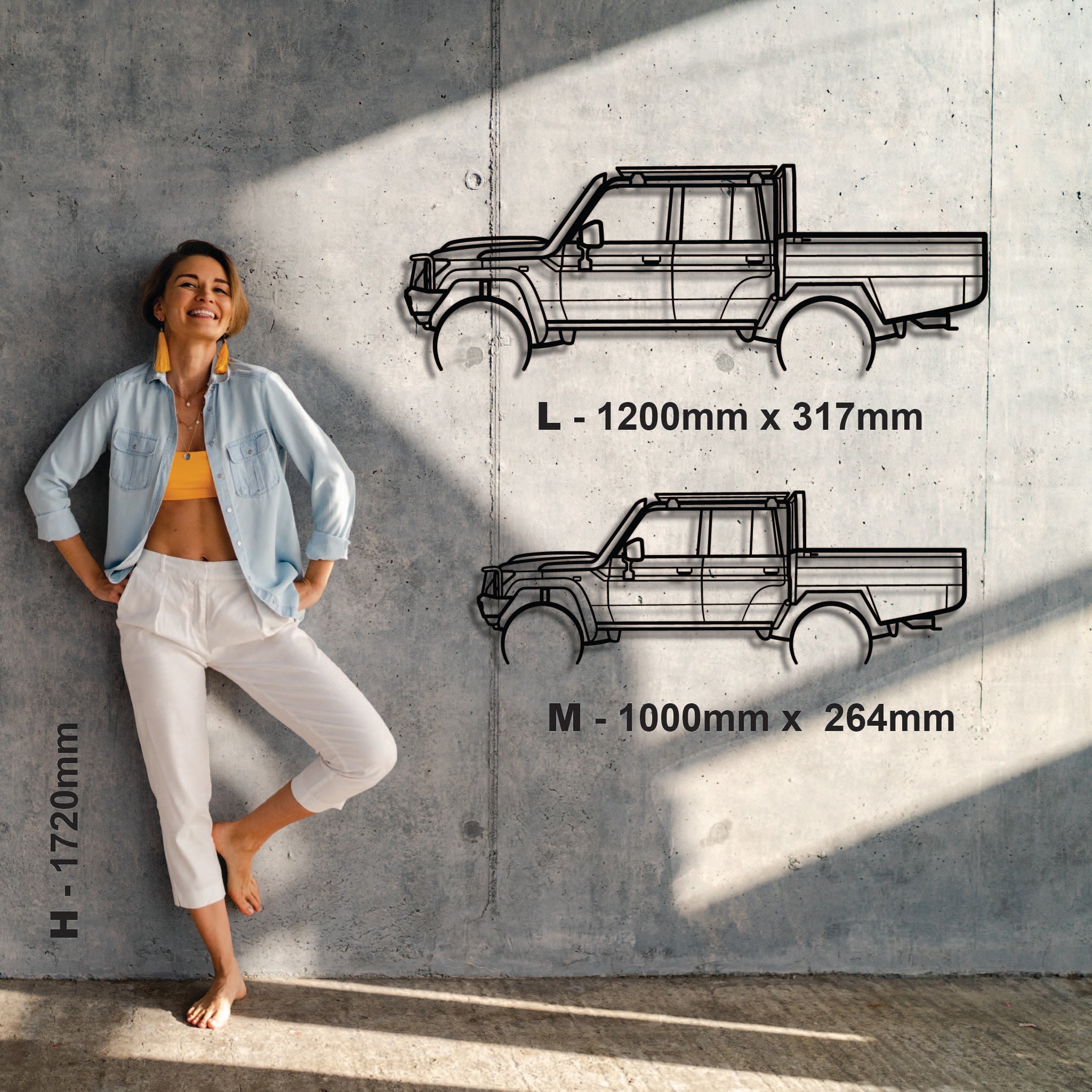 Toyota LandCruiser 79 Series - Metal Wall Art