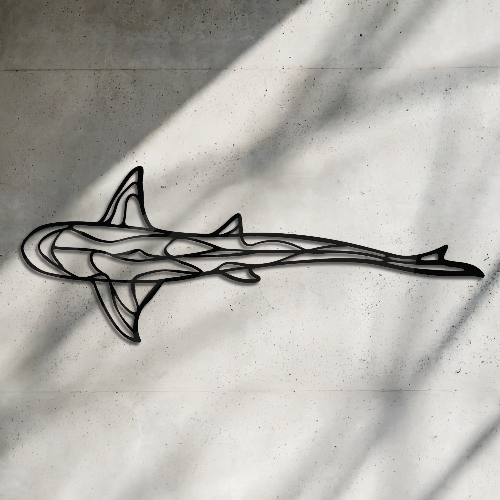 Reef Shark Straight - Metal Wall Art