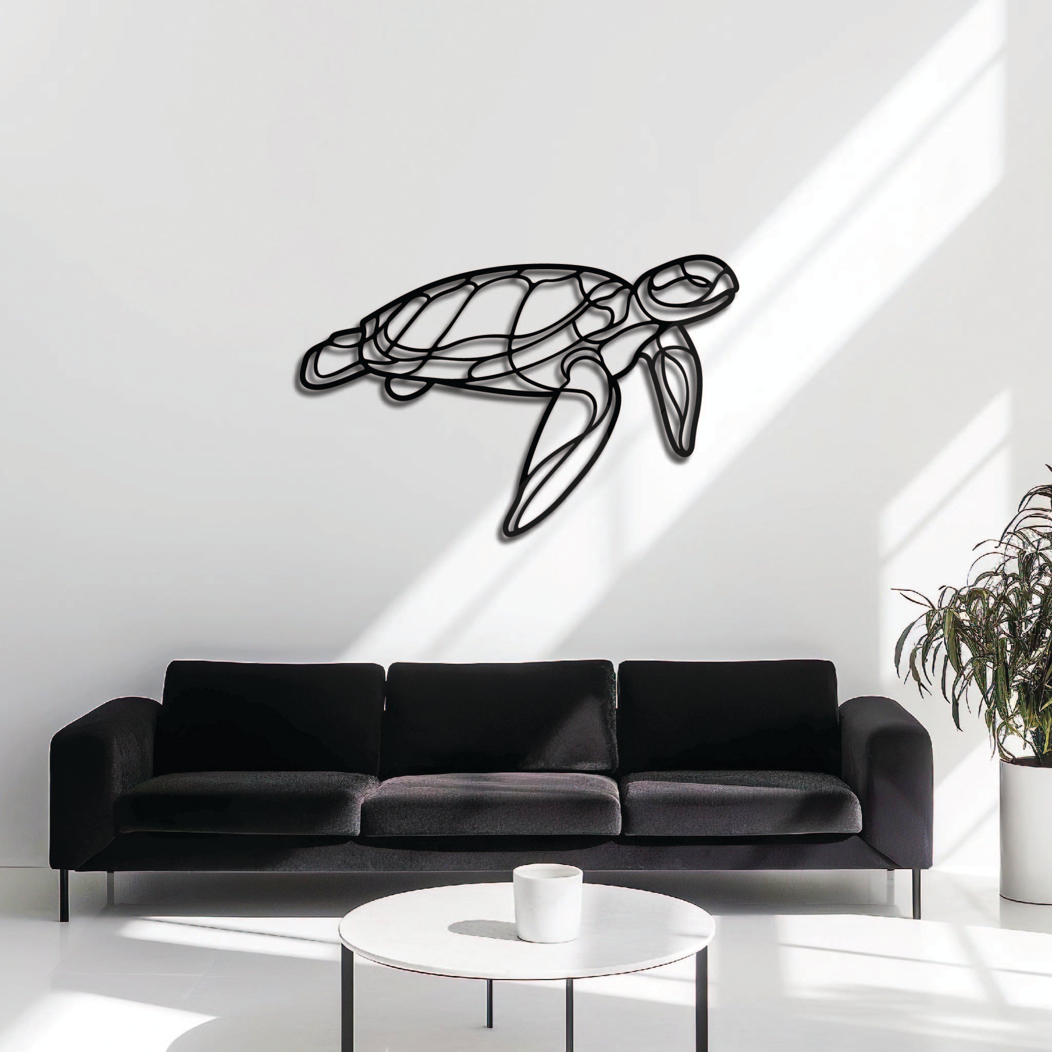 Green Turtle - Metal Wall Art